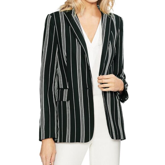 VINCE CAMUTO Striped Oversized Tailored Blazer - Size 10 / NWT - Picture 2 of 11